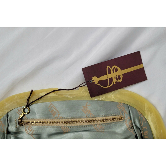 Vintage Ruth Saltz Tapestry Clutch Satin Lining NWT - Picture 4 of 10